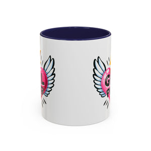 Empowering Heart Coffee Mug | Inspirational Gift for Women, GRL PWR Mug, Cute Kitchen Decor, Unique Friendship Gift, Motivational Coffee Cup
