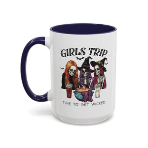 Wicked Girls Trip Coffee Mug, Halloween Gift, Spooky Vibes, Friends Gatherings, Witchy Decor, Fun Drinking Mug