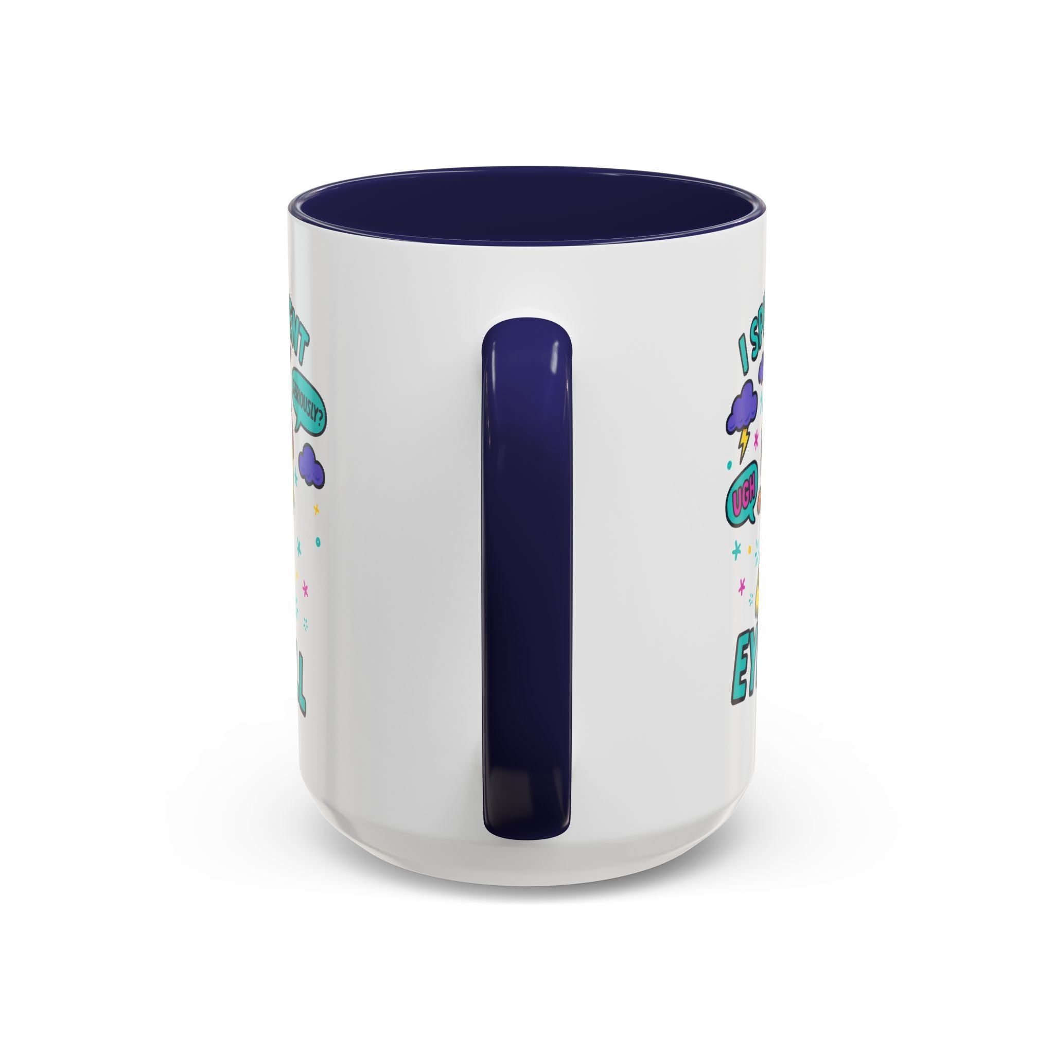 attitude Sassy Eye Roll Coffee Mug,  for Coffee Lovers, Gift for Friends, Quirky Tea Mug, Humor  Cute Kitchen Decor