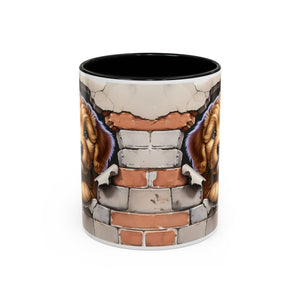 Cute Dog Accent Coffee Mug - Perfect Gift for Pet Lovers, Animal Lovers, Home Decor, Coffee Lovers, Unique Kitchenware