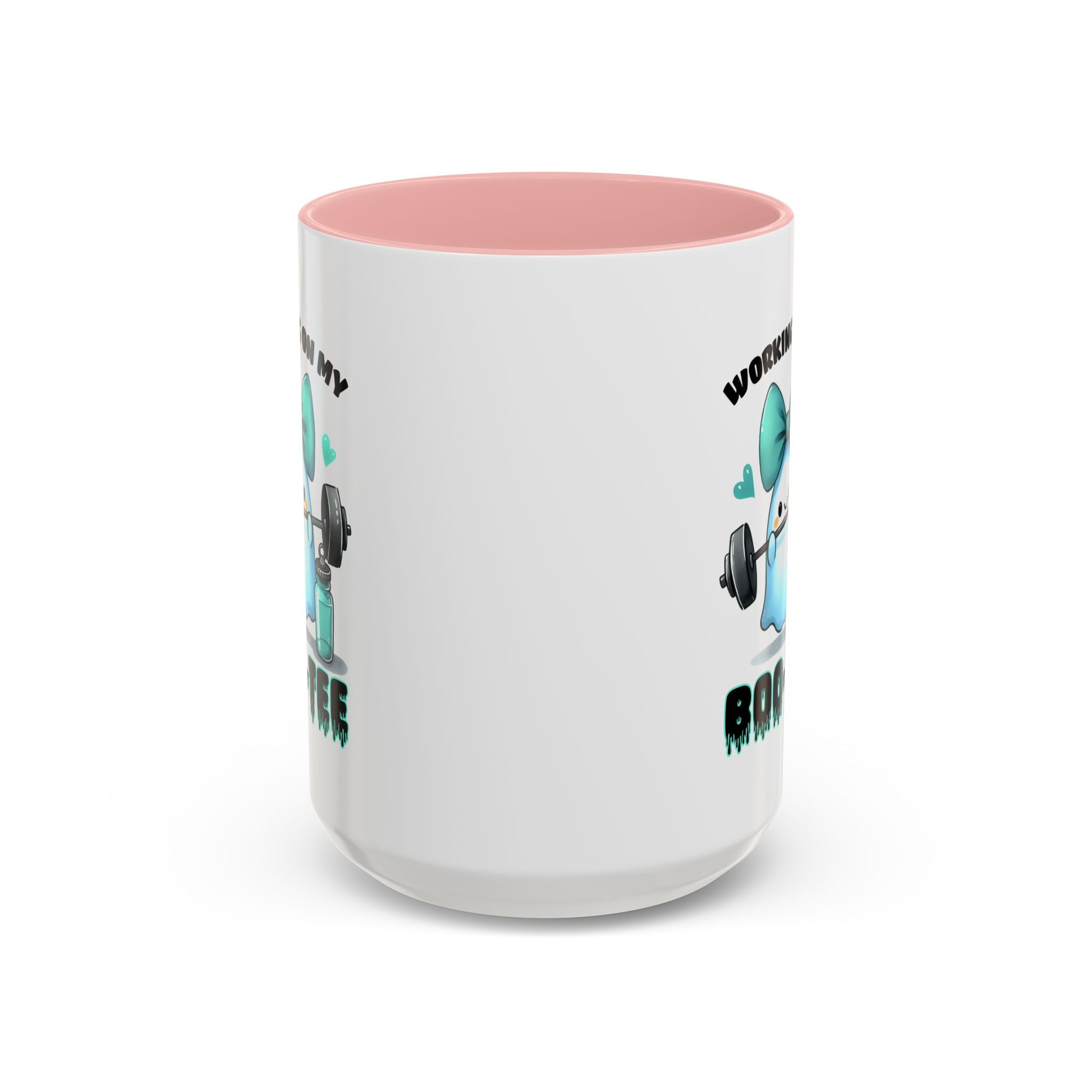 Fitness Motivation Coffee Mug, Workout Gift, Gym Decor, Boo-Tee Lover's Cup, Cute Ghost Mug