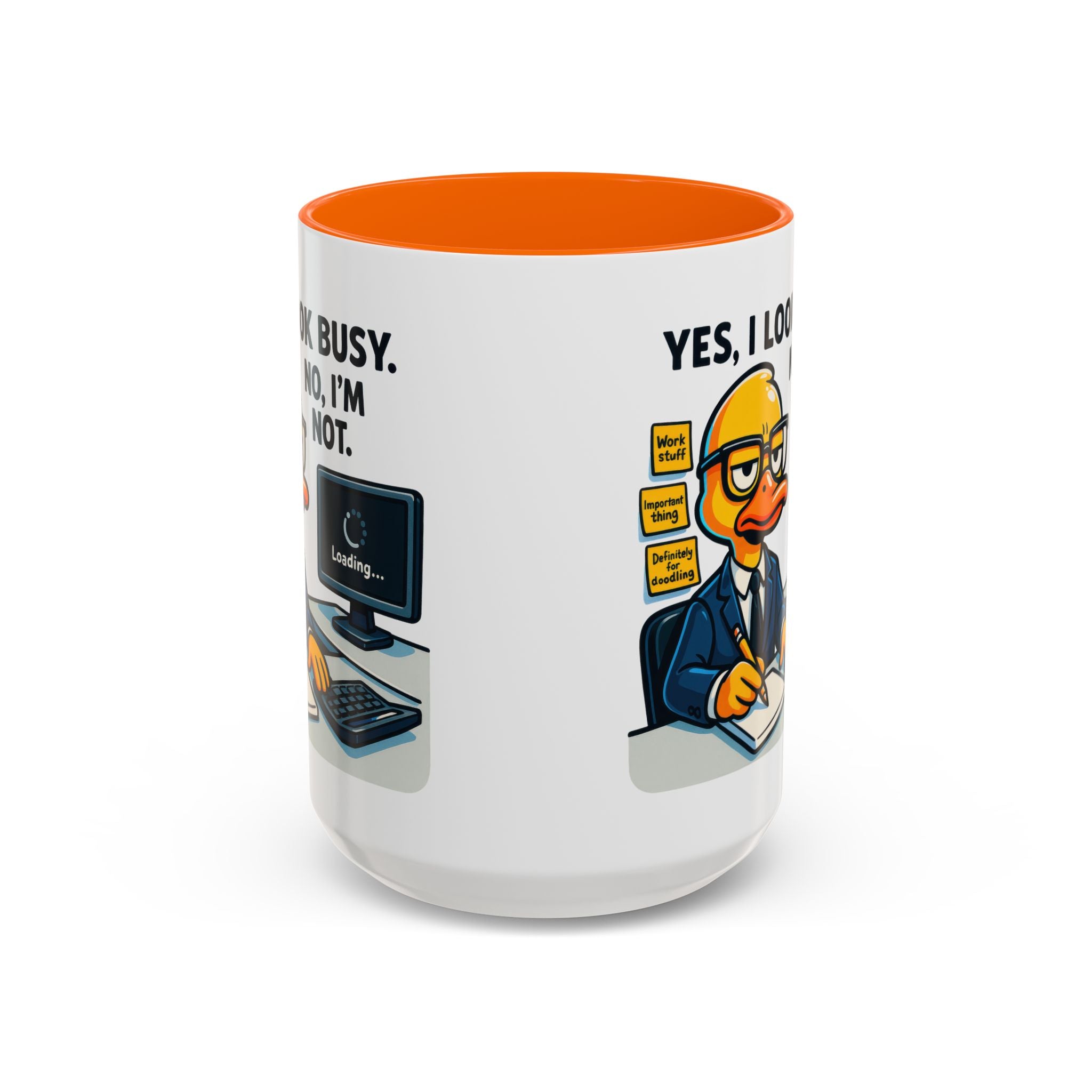 Funny Office Mug, Quirky Coffee Cup, Duck Humor Mug, Gift for Coworkers, Cute Desk Mug