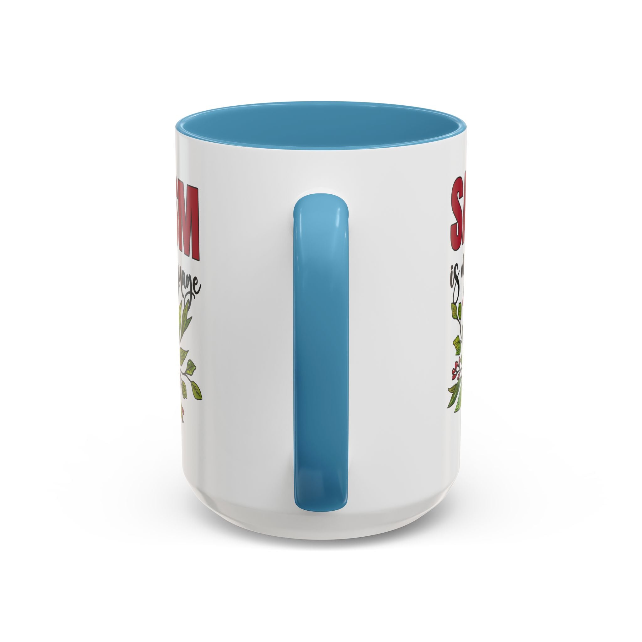 Sarcasm Floral Accent Coffee Mug - 11oz & 15oz funny