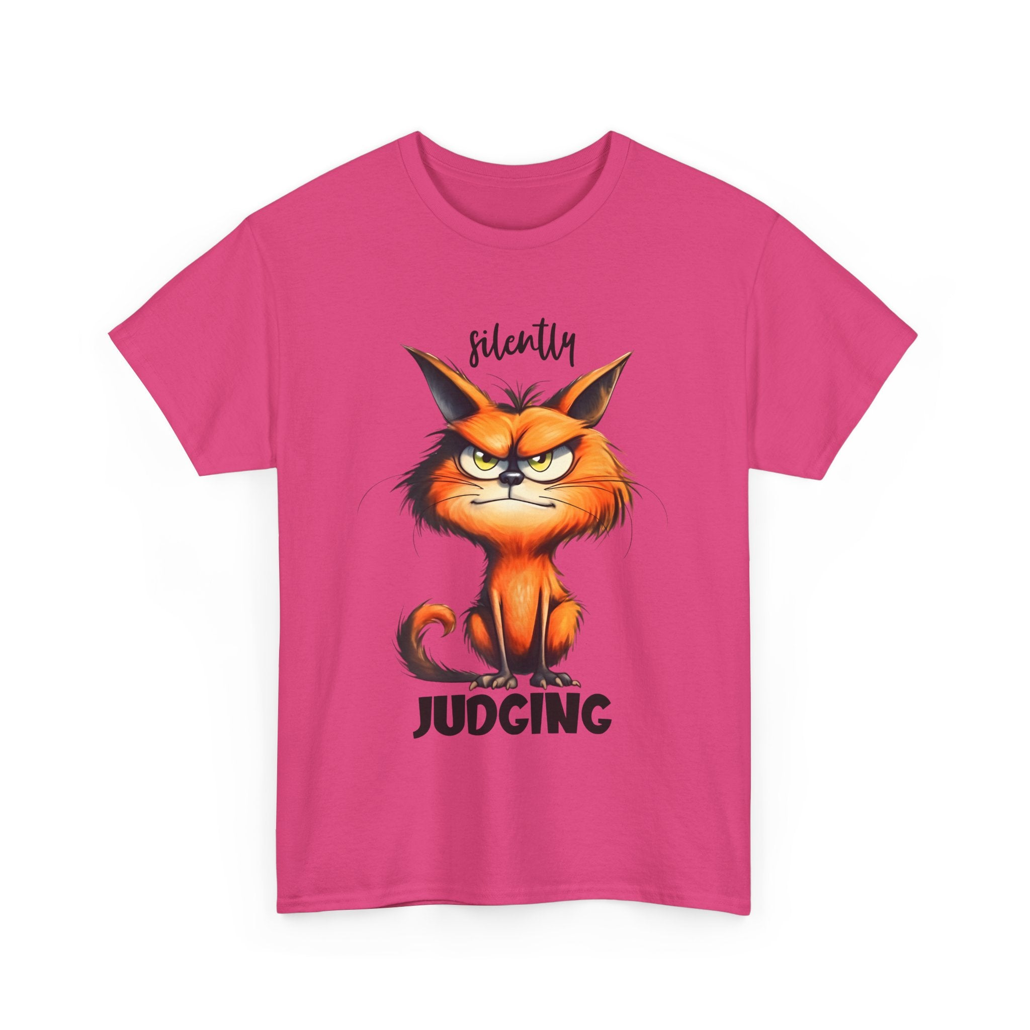 Unisex Cat Judgment Tee, Funny Cat Shirt, Gift for Cat Lovers, Pet Humor Tee, Cute Cat Graphic Tee, Animal T-Shirt