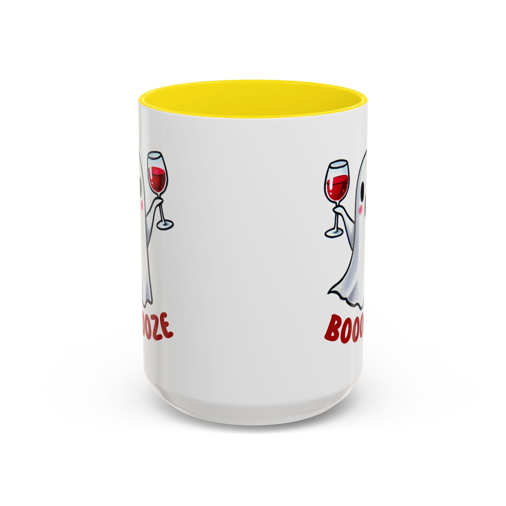Boozy Ghost Accent Coffee Mug | Funny Halloween Tea Cup, Spooky Gift, Halloween Decor, Ghost Mug for Parties, Unique Drinkware