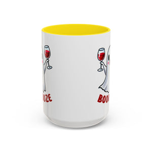 Boozy Ghost Accent Coffee Mug | Funny Halloween Tea Cup, Spooky Gift, Halloween Decor, Ghost Mug for Parties, Unique Drinkware