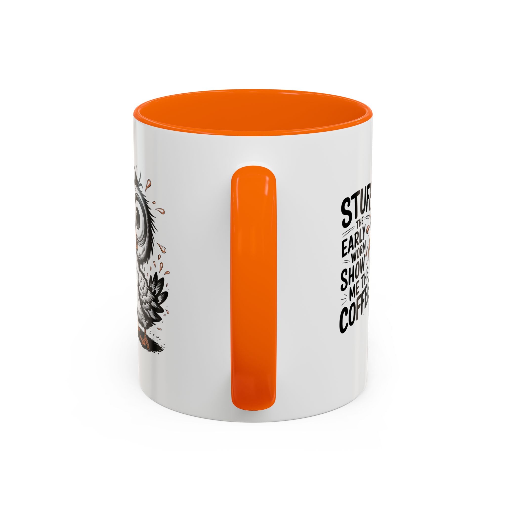Quirky Coffee Mug with Owl Design | Gift for Coffee Lovers, Unique Office Mug, Fun Morning Coffee Cup, Bird-Themed Mug, Early Bird Gift