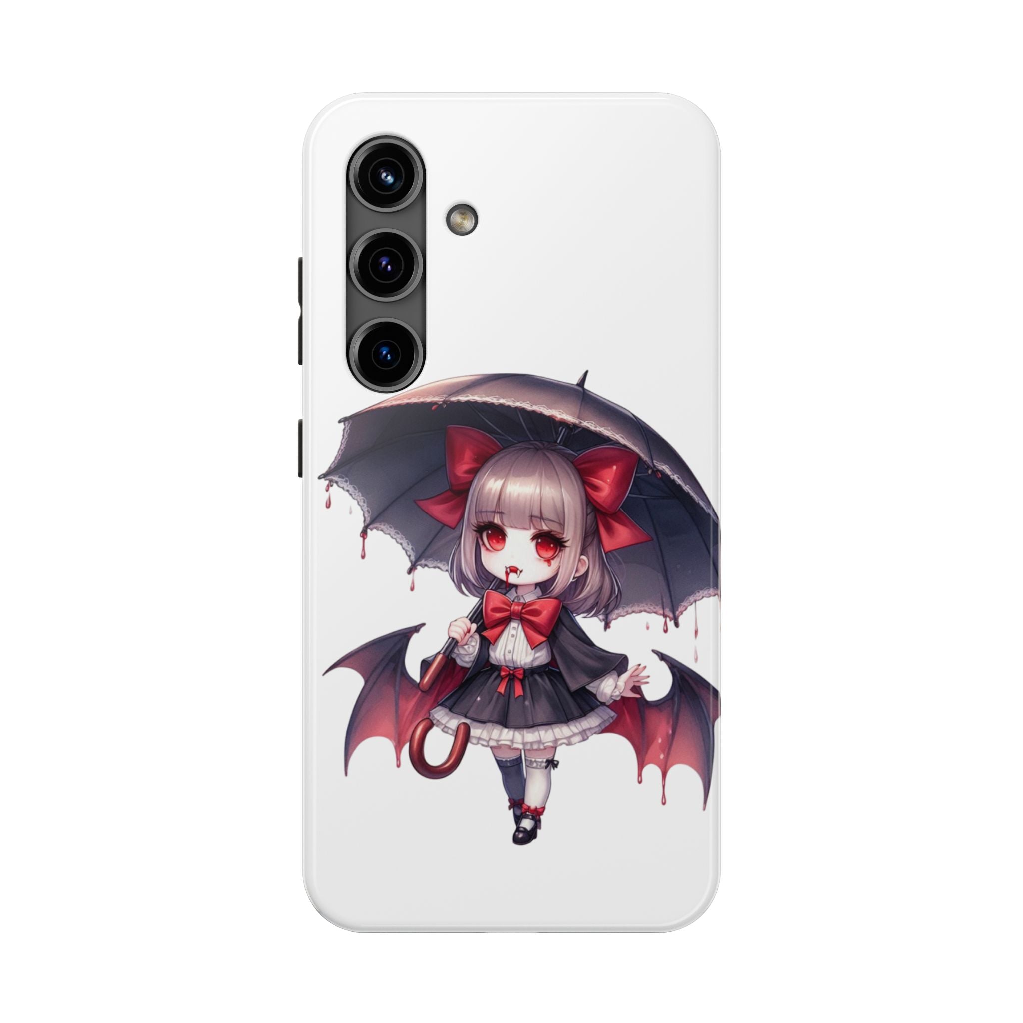 vampire girl horror art Tough Phone Cases