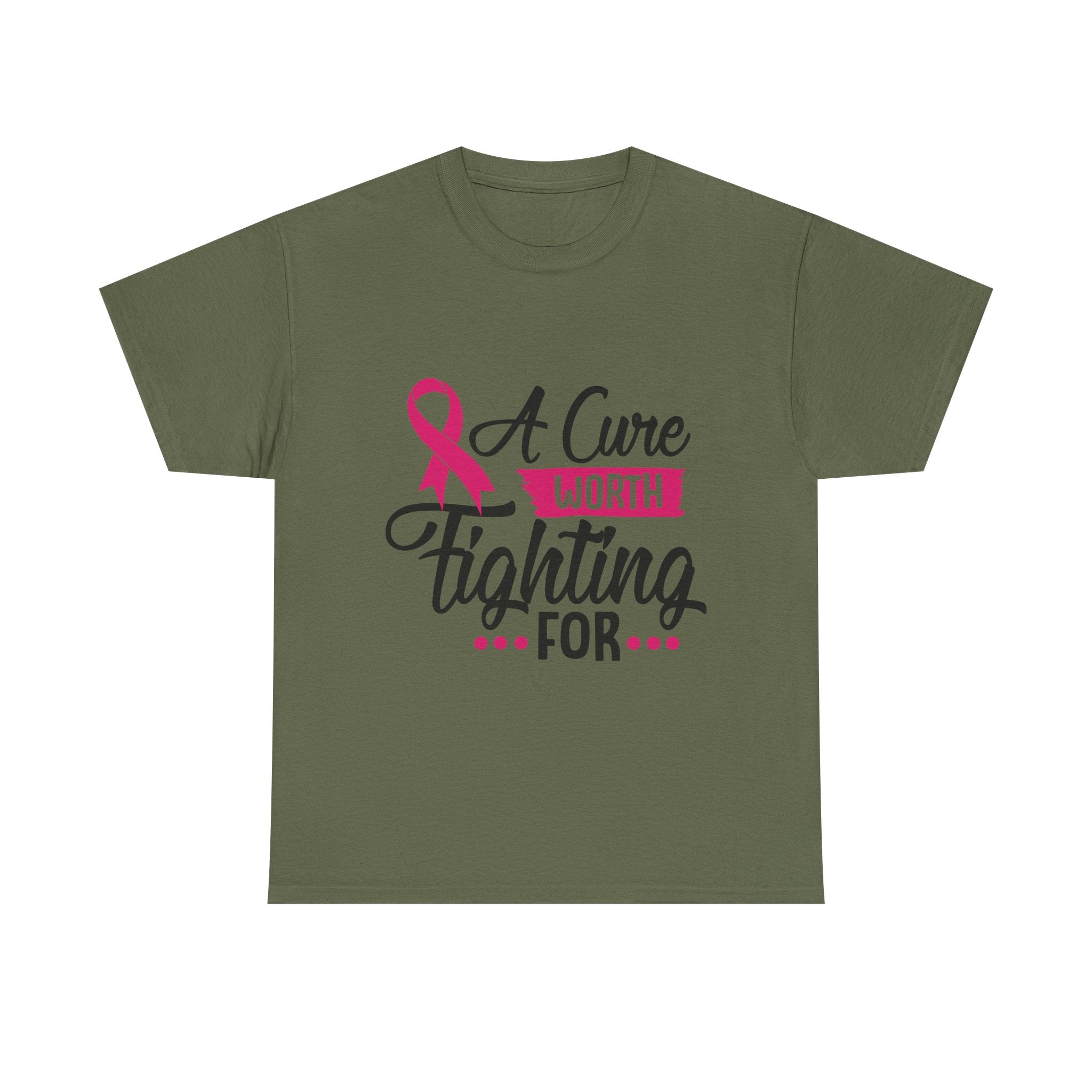 Breast Cancer Awareness Tee - A Cure Worth Fighting For, Unisex T-Shirt, Support, Gift, Fundraising, October Awareness, Comfortable Cotton