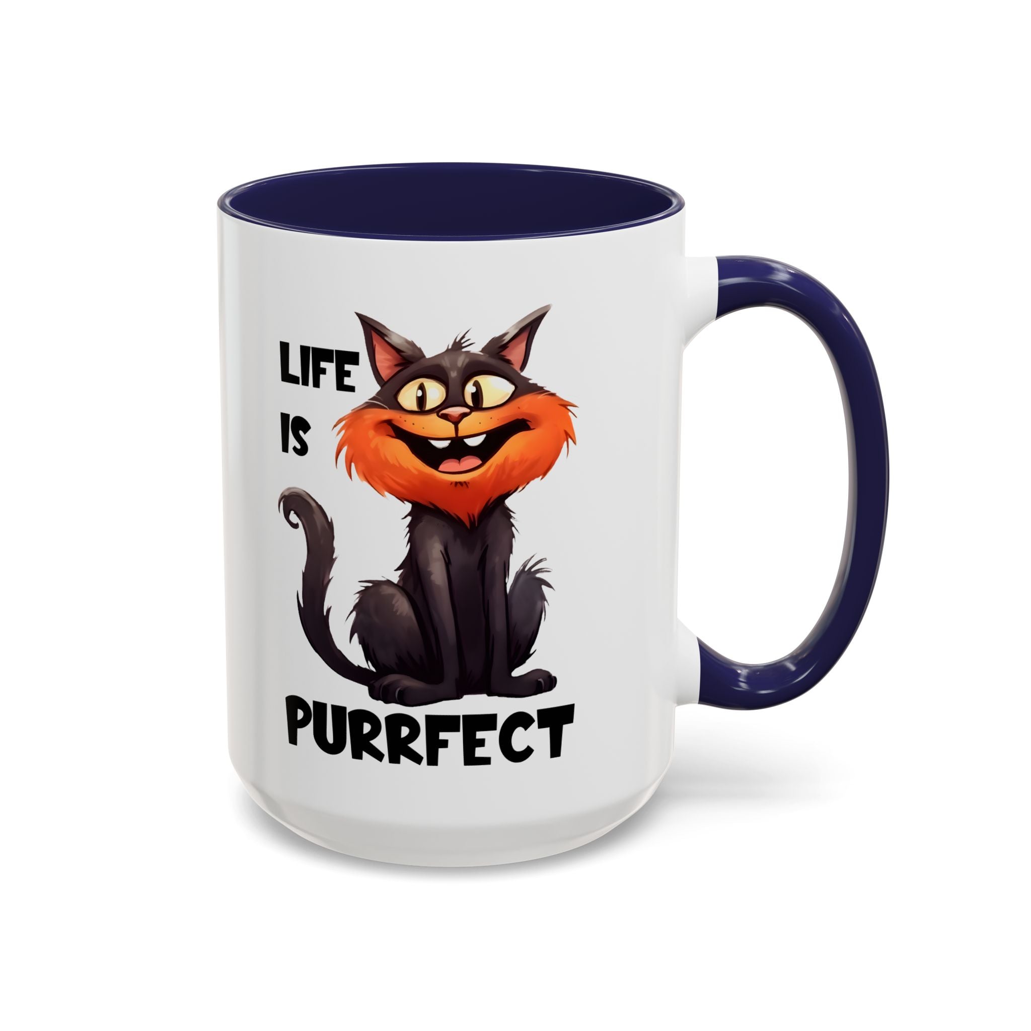Purrfect Cat Accent Coffee Mug, Cat Lover Gift, Funny Drinkware, Cute Kitchen Accessory, Pet Owner Mug, Unique Gift Idea