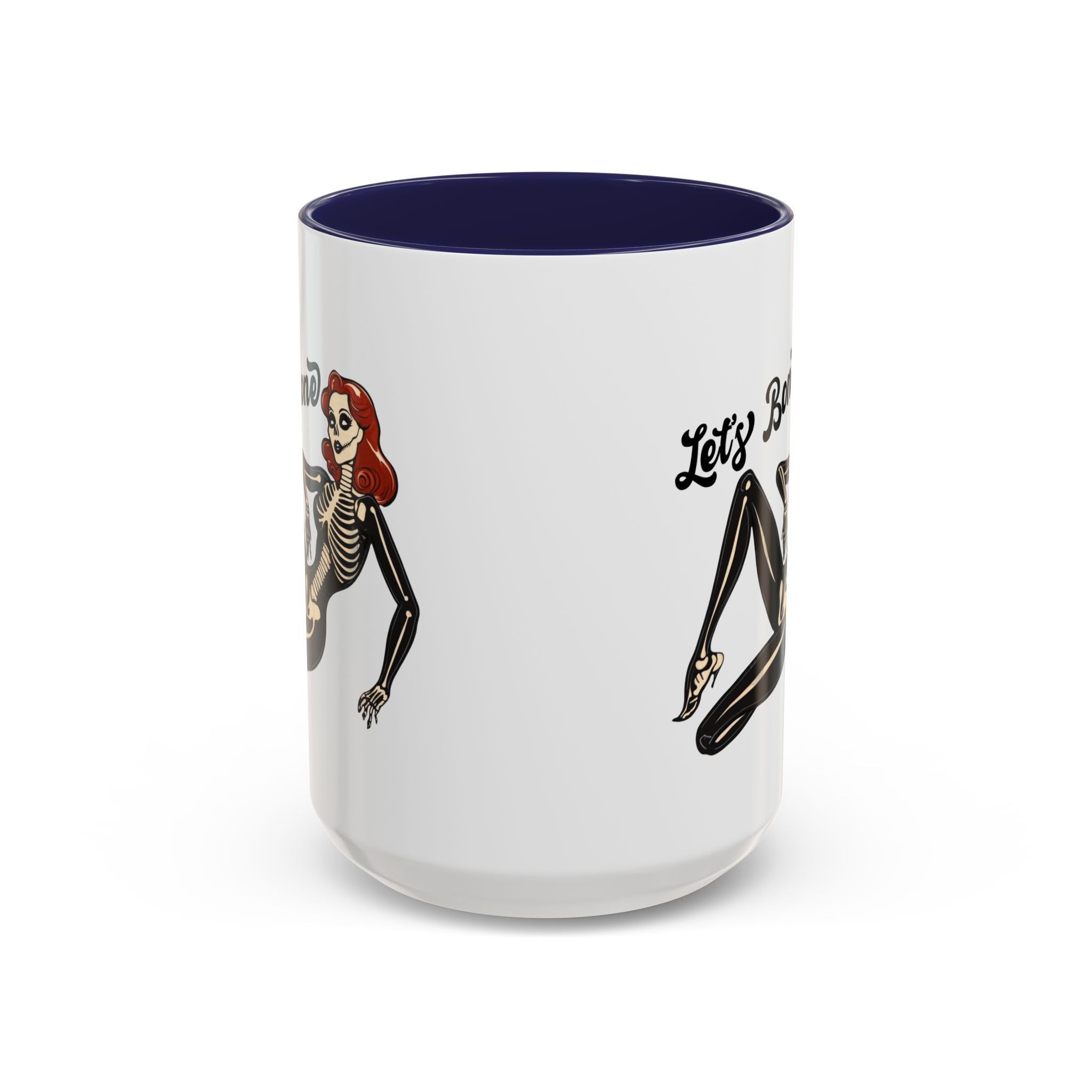 Spooky Skeleton Mug - Let's Bone, Halloween Gift, Gothic Coffee Cup, Unique Home Decor, Fun Drinkware