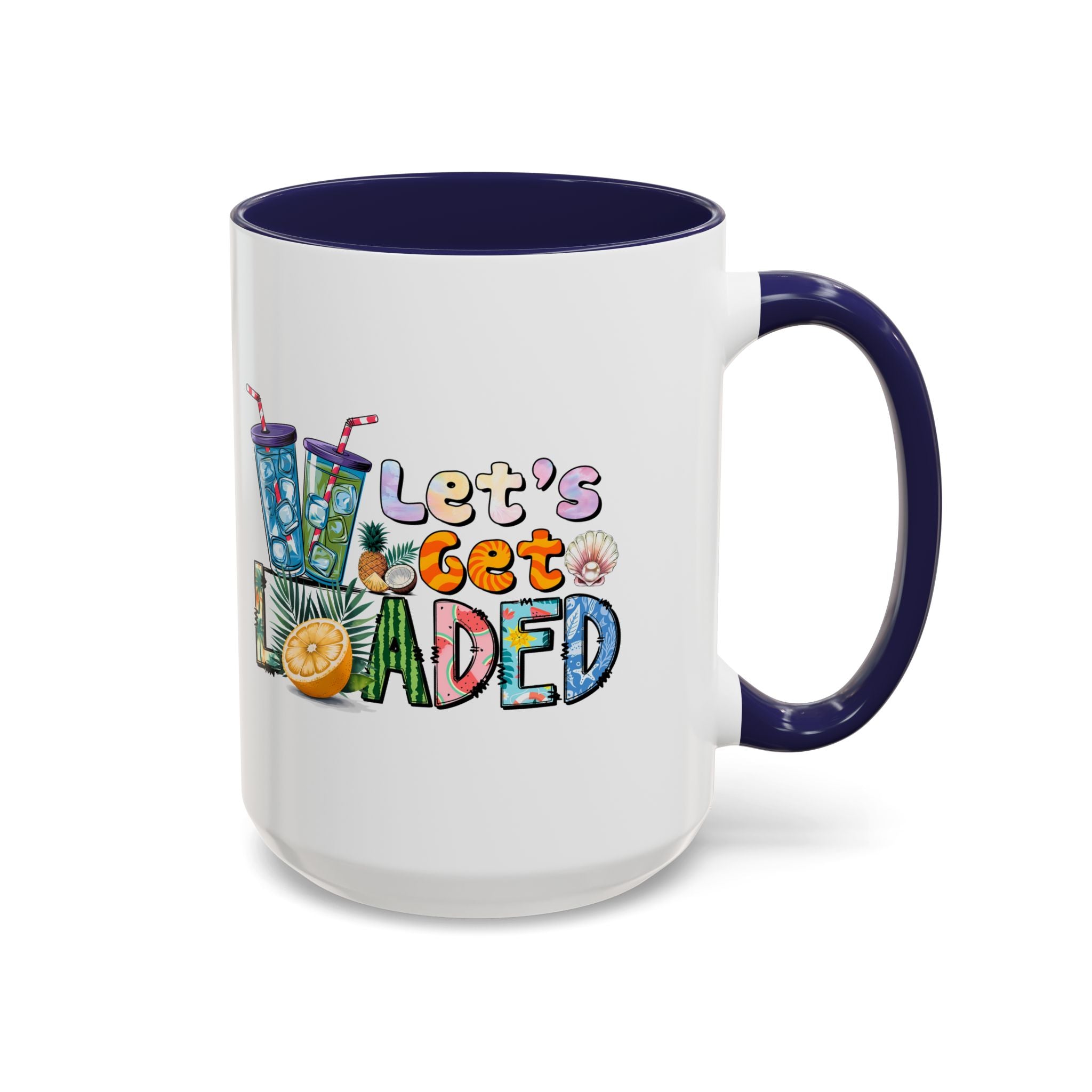 Colorful 'Let's Get Loaded' Coffee Mug - Fun Drinkware for Parties & Gatherings