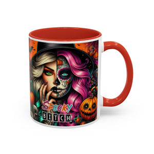 Spooky Bitch Halloween Coffee Mug - 11oz & 15oz | Witchy Vibes for Gifting, Halloween Decor, Fun Coffee Lover Gift, Spooky Season Must-Have