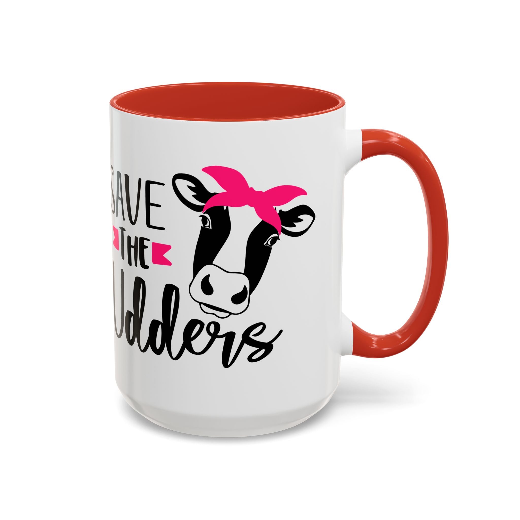 cancer awareness Cute Cow Mug - Save the Utters Coffee Cup, Gift for Animal Lovers,  Mug, Unique Birthday Gift