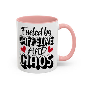 Caffeine Chaos Mug - Perfect for Coffee Lovers, Funny Gift for Friends, Home Office Essential, Birthday, Coffee Break
