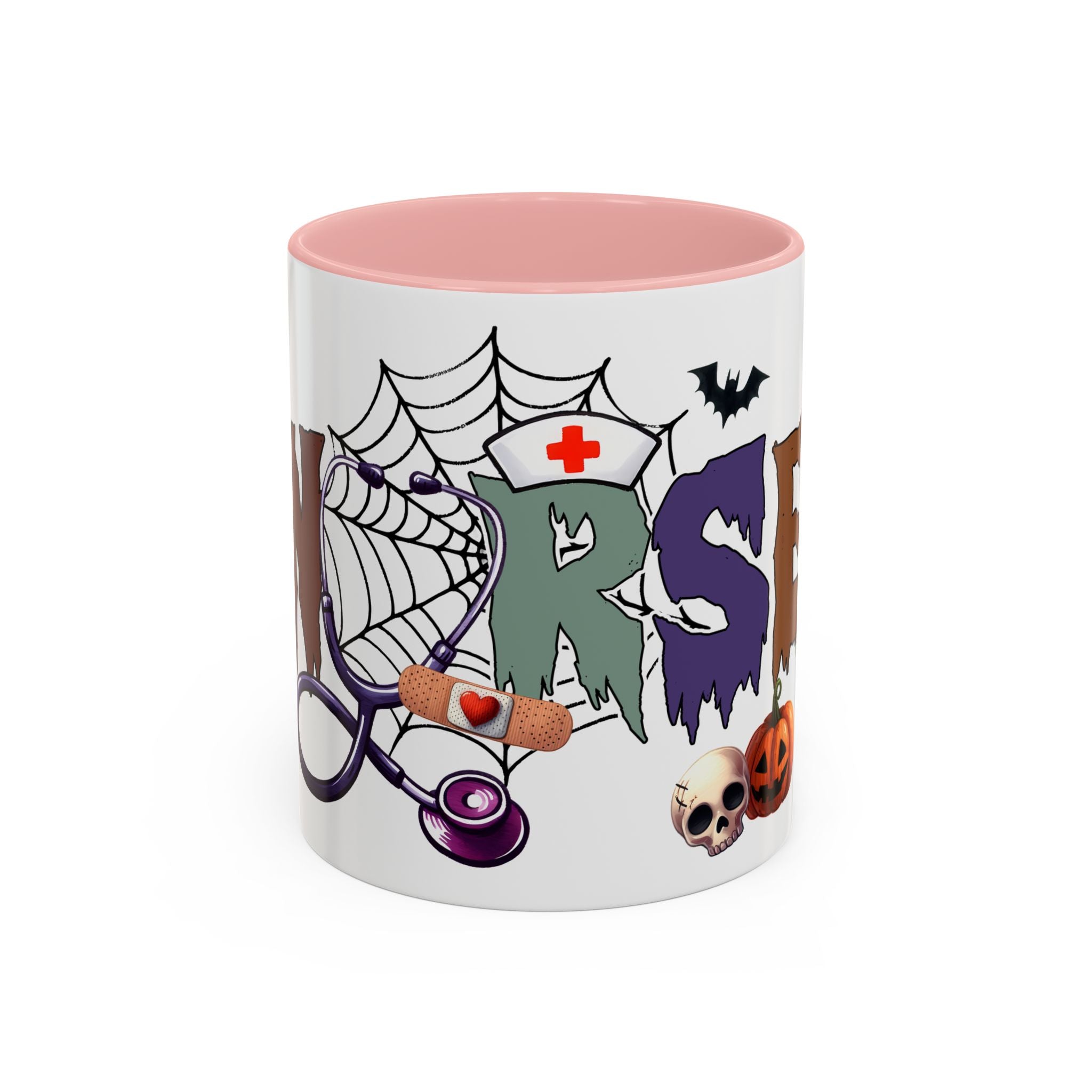 halloween nurse Accent Coffee Mug (11, 15oz) spooky