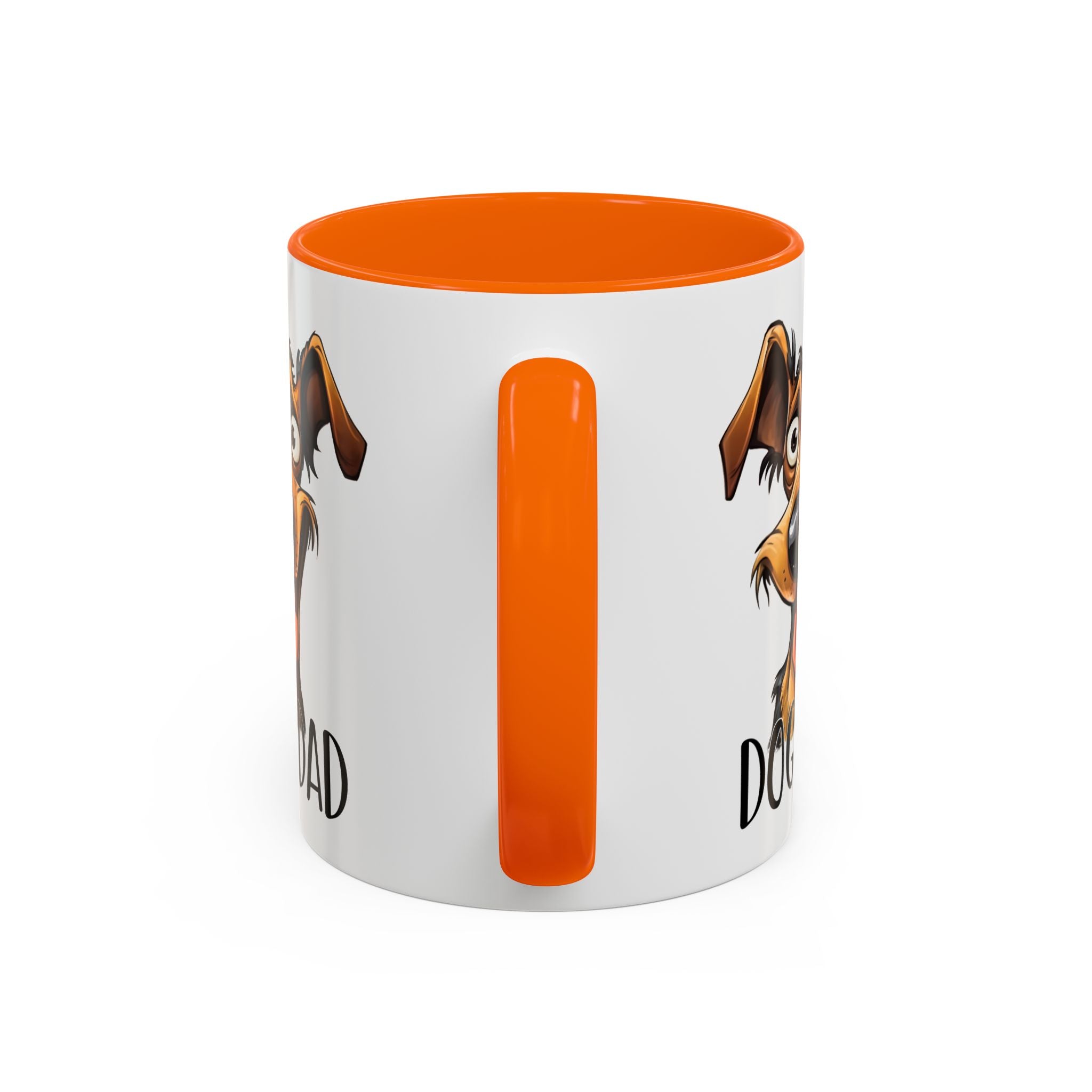 Dog Dad Accent Coffee Mug - Fun Gift for Dog Lovers, Pet Fathers, Father's Day, Birthday, Coffee Lovers