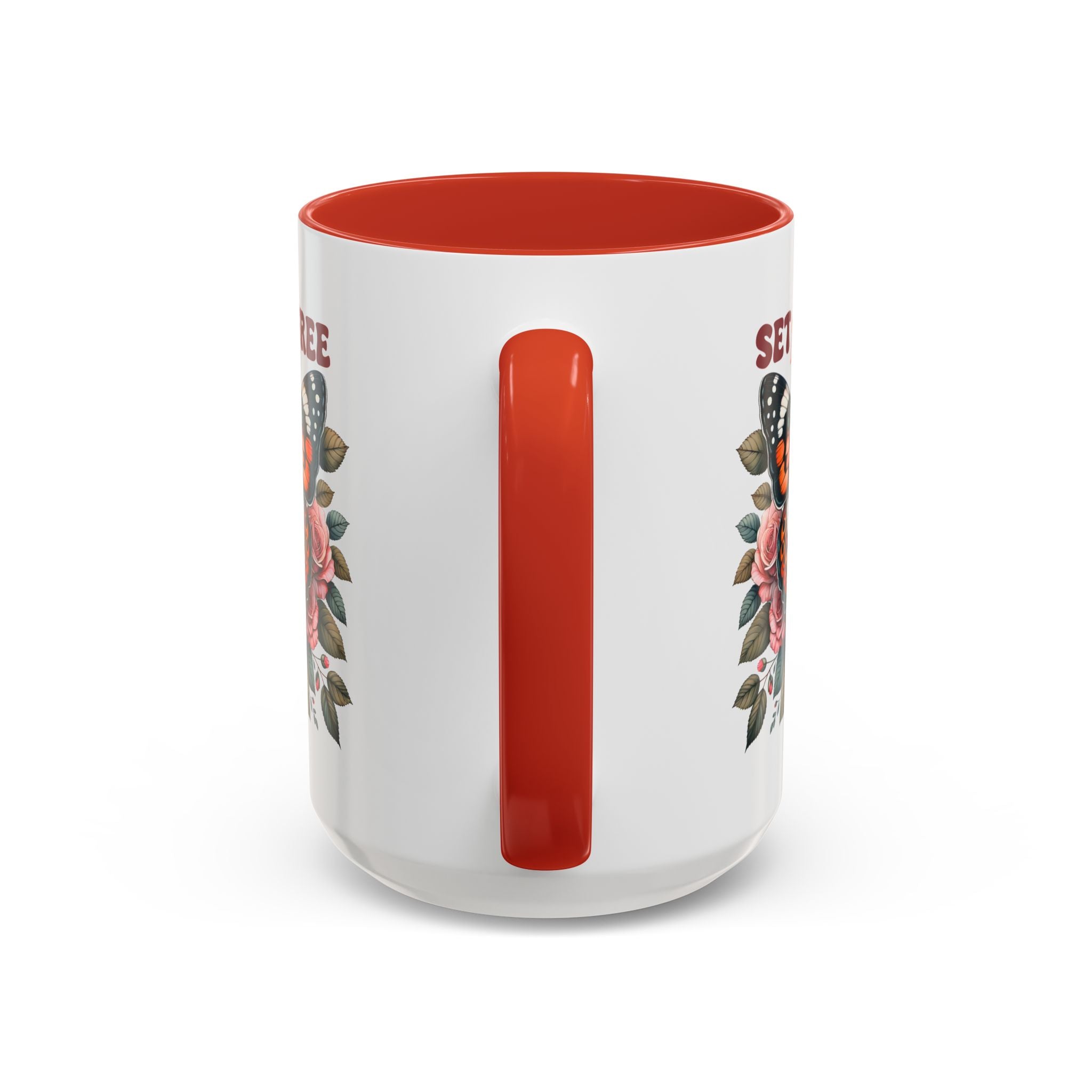 Butterfly Inspiring Coffee Mug - Set Yourself Free positive vibe mental health freedom