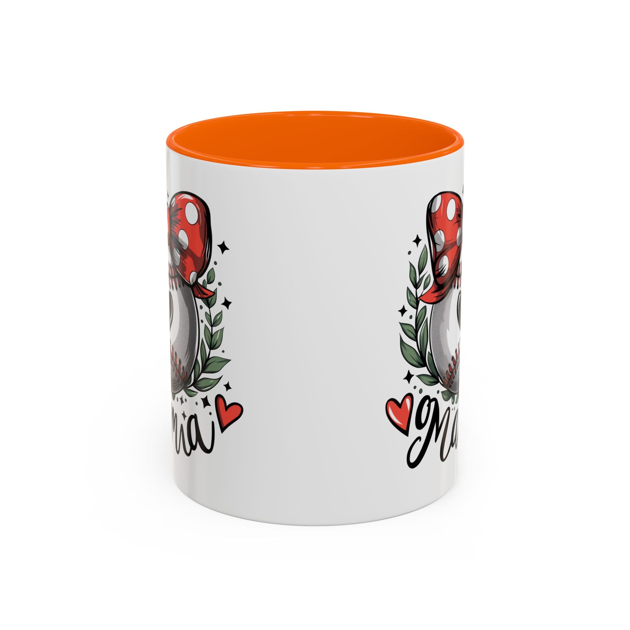 Mama's Accent Coffee Mug | Baseball & Heart Design | Gift for Mom, Mother's Day, Birthday, Coffee Lovers, Baseball Fans