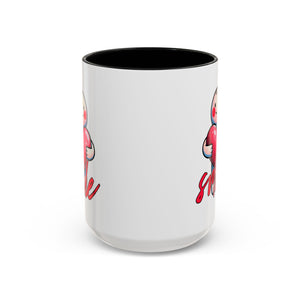 Smiling Heart Accent Coffee Mug - 11oz & 15oz | Cute Gift for Friends & Family