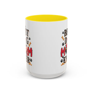 Best Dog Mom Ever Coffee Mug - Perfect Gift for Dog Lovers, Pet Moms, Animal Lovers, Dog-Themed Kitchen Decor, Best Friend Gift