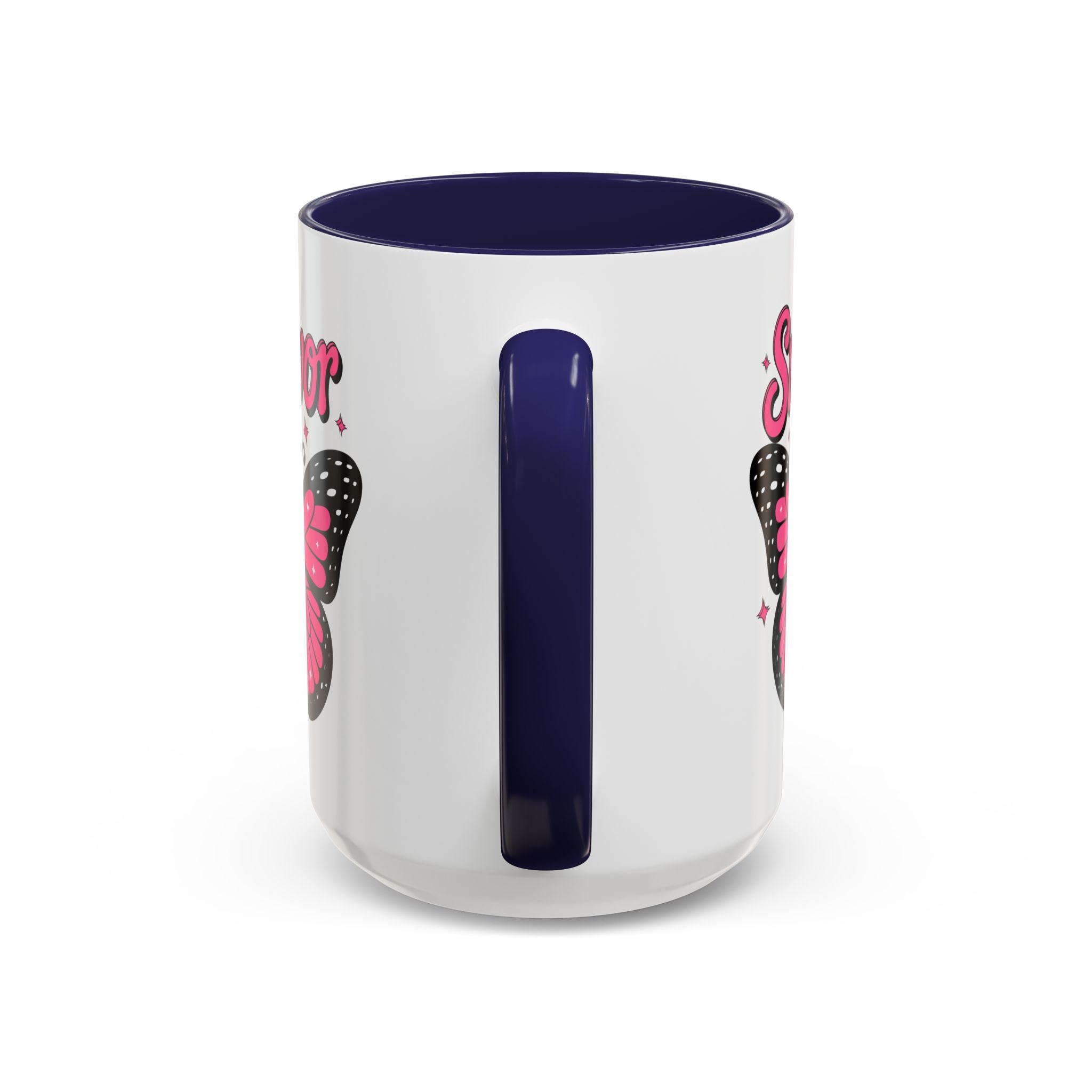 Survivor Butterfly Coffee Mug, Inspirational Gift, Pink Ribbon Mug, Breast Cancer Awareness, Empowerment Cup, Motivational Drinkware