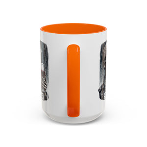 Stylish Skull Coffee Mug, Gothic Drinkware, Staying Alive Gift for Halloween, Funny Office Mug, Alternative Drinkware