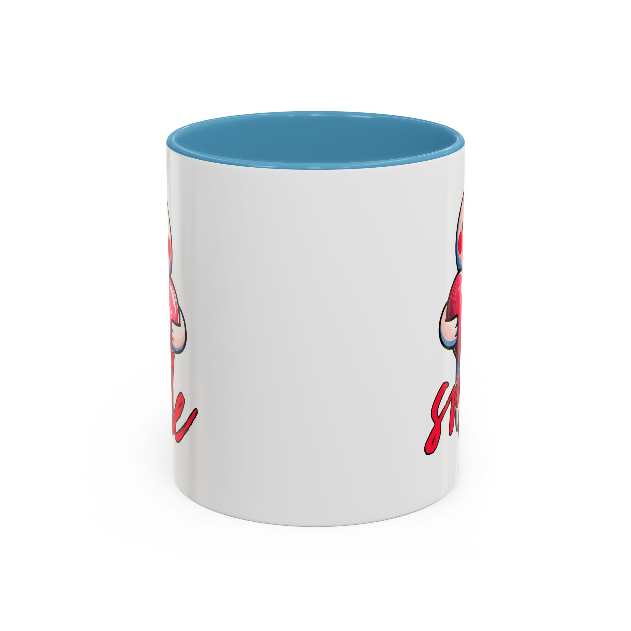 Smiling Heart Accent Coffee Mug - 11oz & 15oz | Cute Gift for Friends & Family