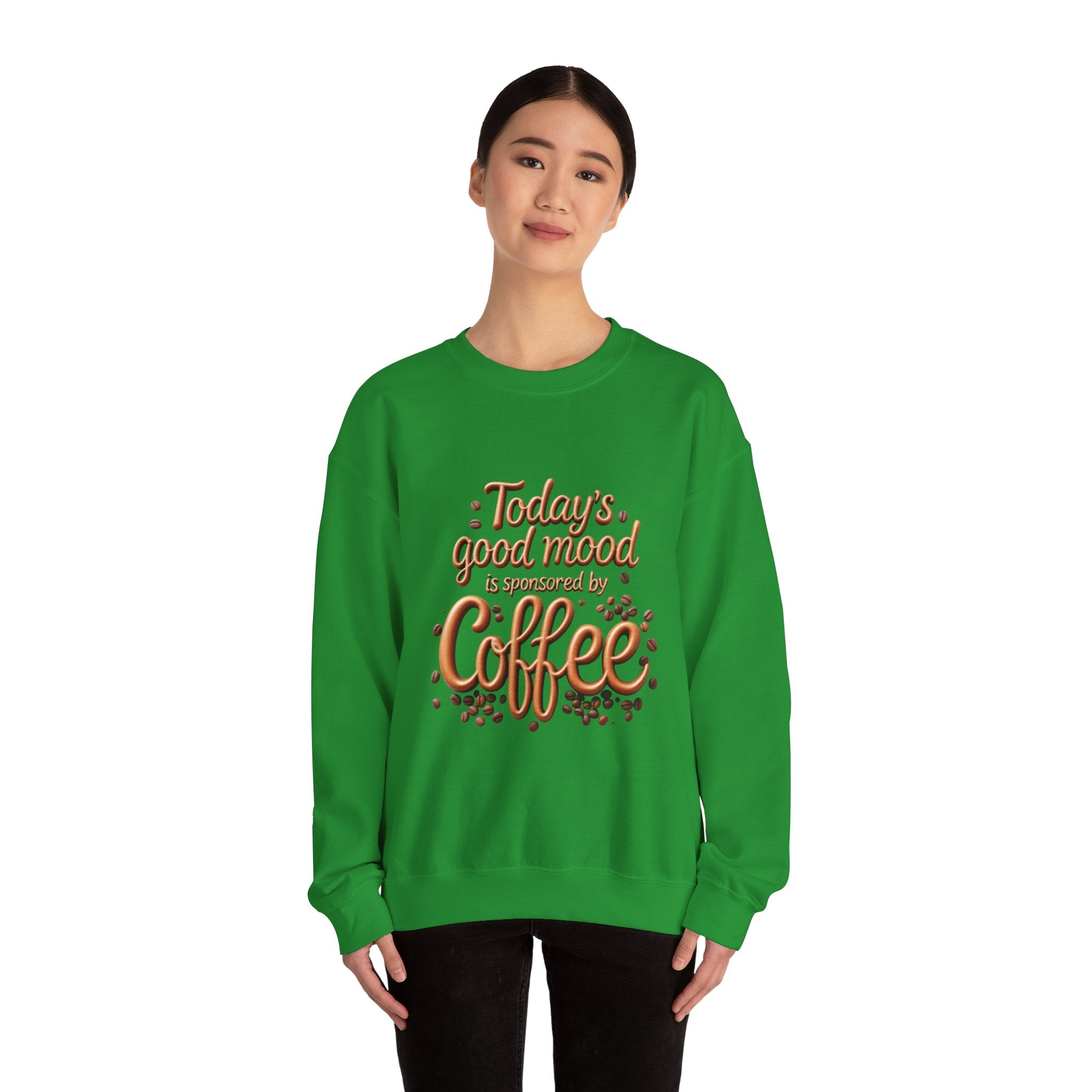 Coffee Mood Crewneck Sweatshirt - Cozy Gift for Coffee Lovers, Perfect for Birthdays, Holidays, Casual Days, Comfortable Wear