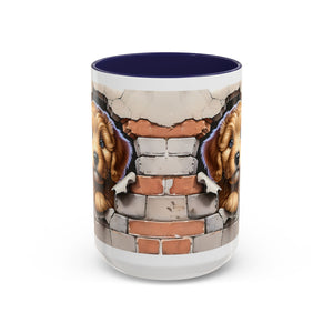 Cute Dog Accent Coffee Mug - Perfect Gift for Pet Lovers, Animal Lovers, Home Decor, Coffee Lovers, Unique Kitchenware