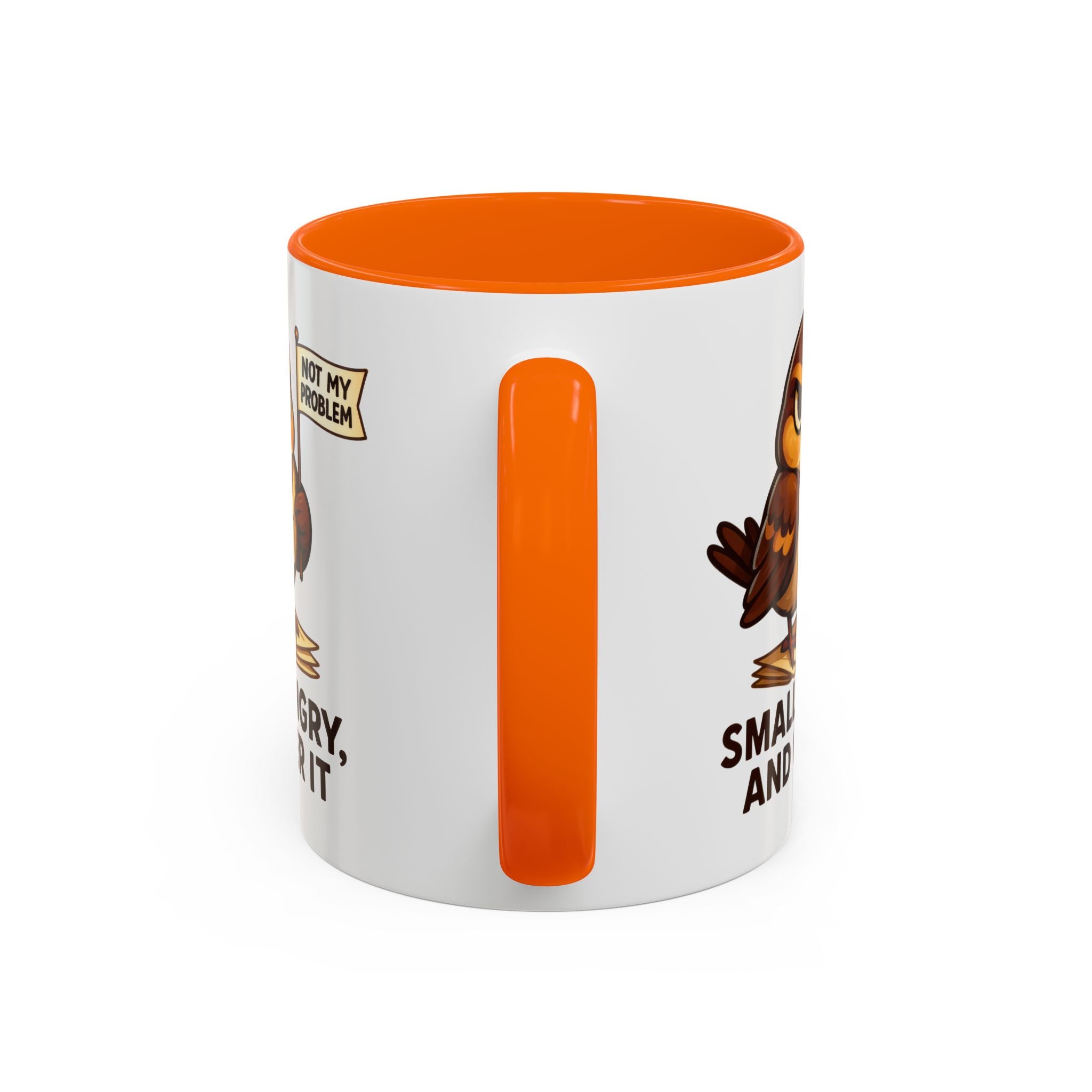 Funny Owl Coffee Mug, not my problem  Small Angry Owl Cup, Coffee Lover Present, Quirky Office