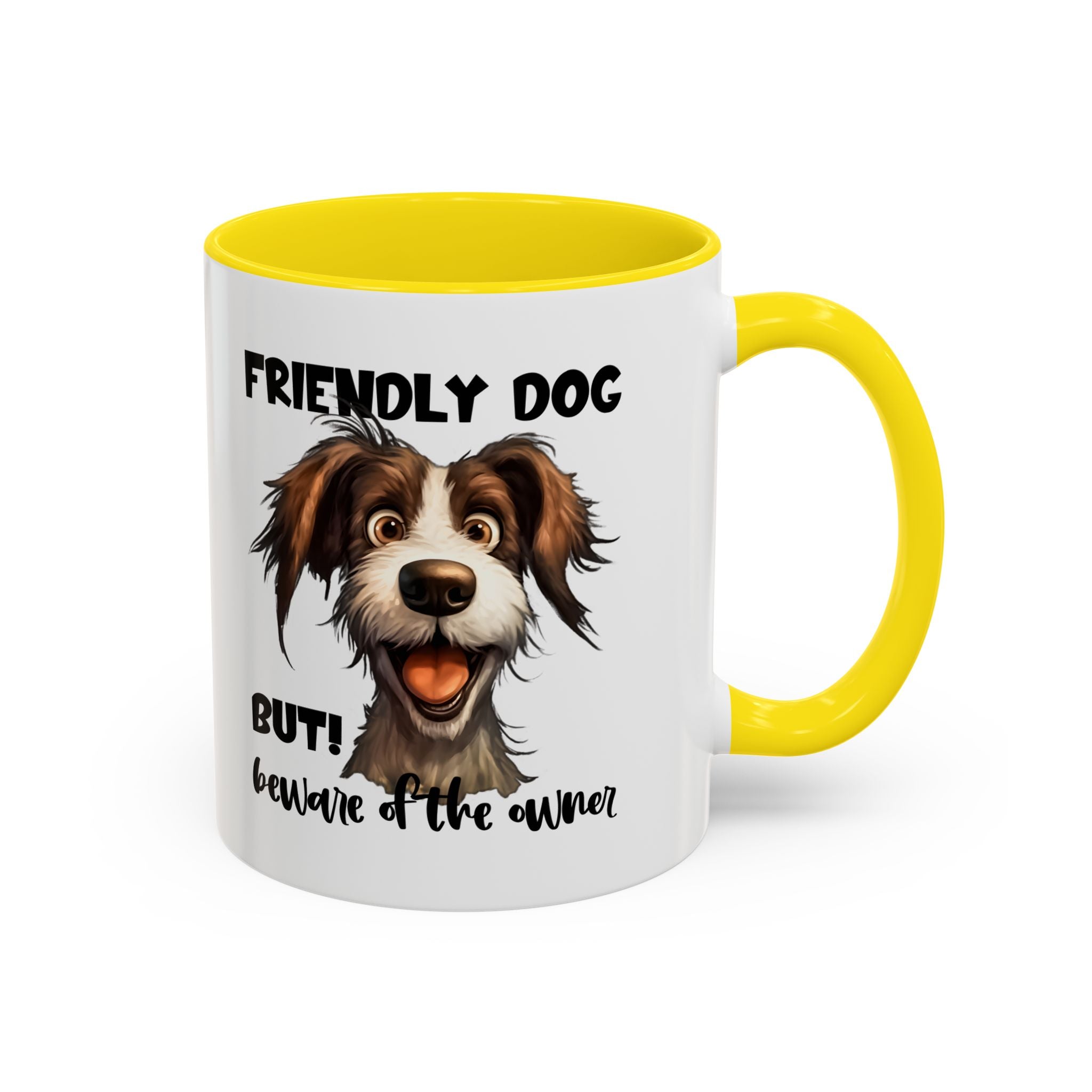Friendly Dog Owner Mug, Dog Lover Gift, Funny Coffee Cup, Pet Owner Humor, Animal Lover Present, Holiday Gift for Dog Lovers
