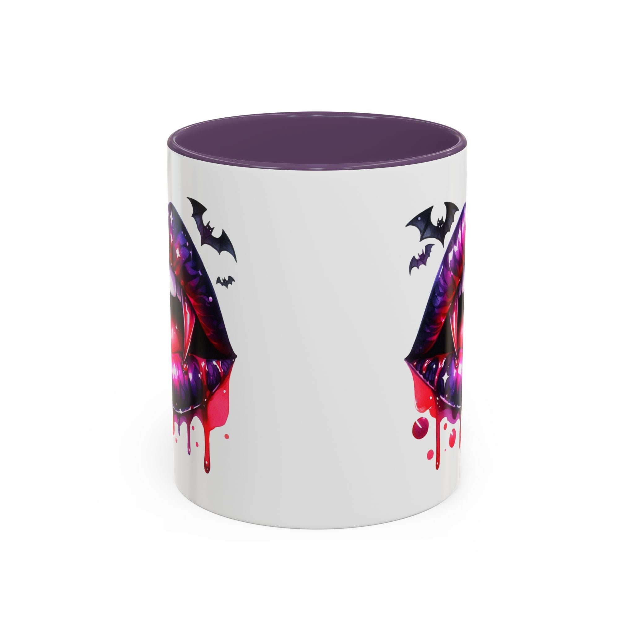 Gothic Vampire Coffee Mug, Halloween Mug, Dark Aesthetic, bats, Spooky Home Decor, Unique Coffee Cup