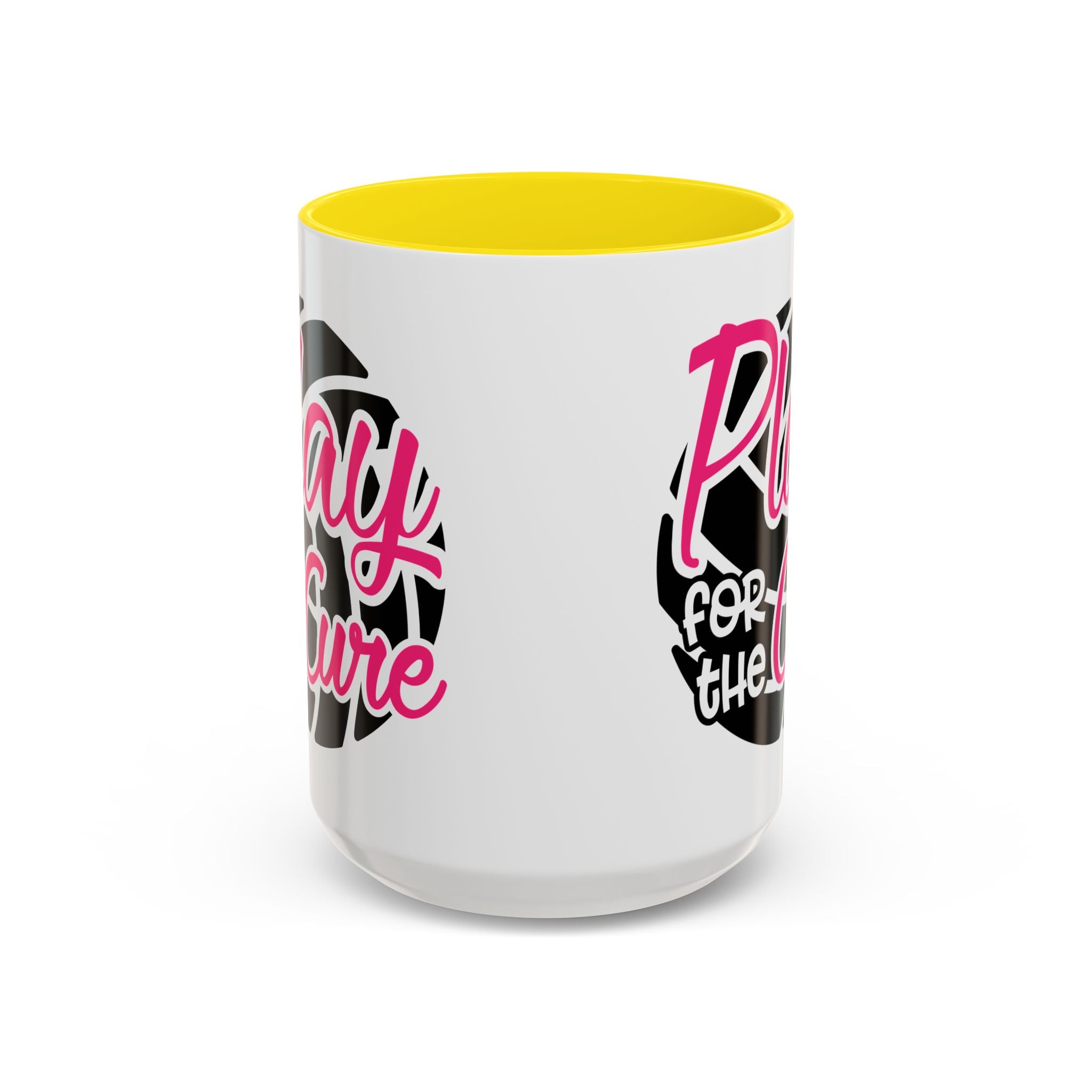 Volleyball  Coffee Mug, Play for the Cure Cup, Sports Gift , Athletes, Cancer Awareness, Inspirational Mug
