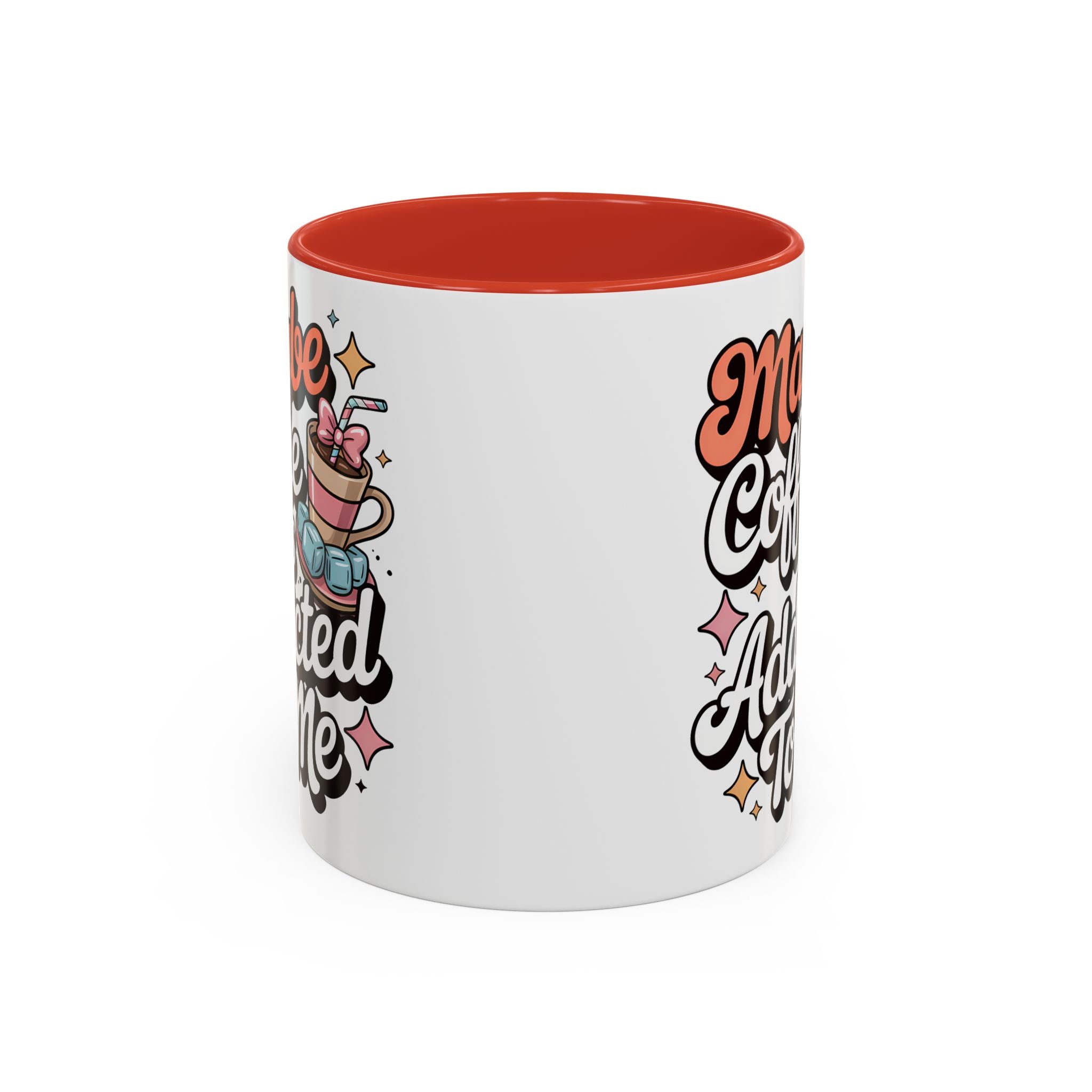 Coffee Addict Accent Mug - Fun Design for Coffee Lovers