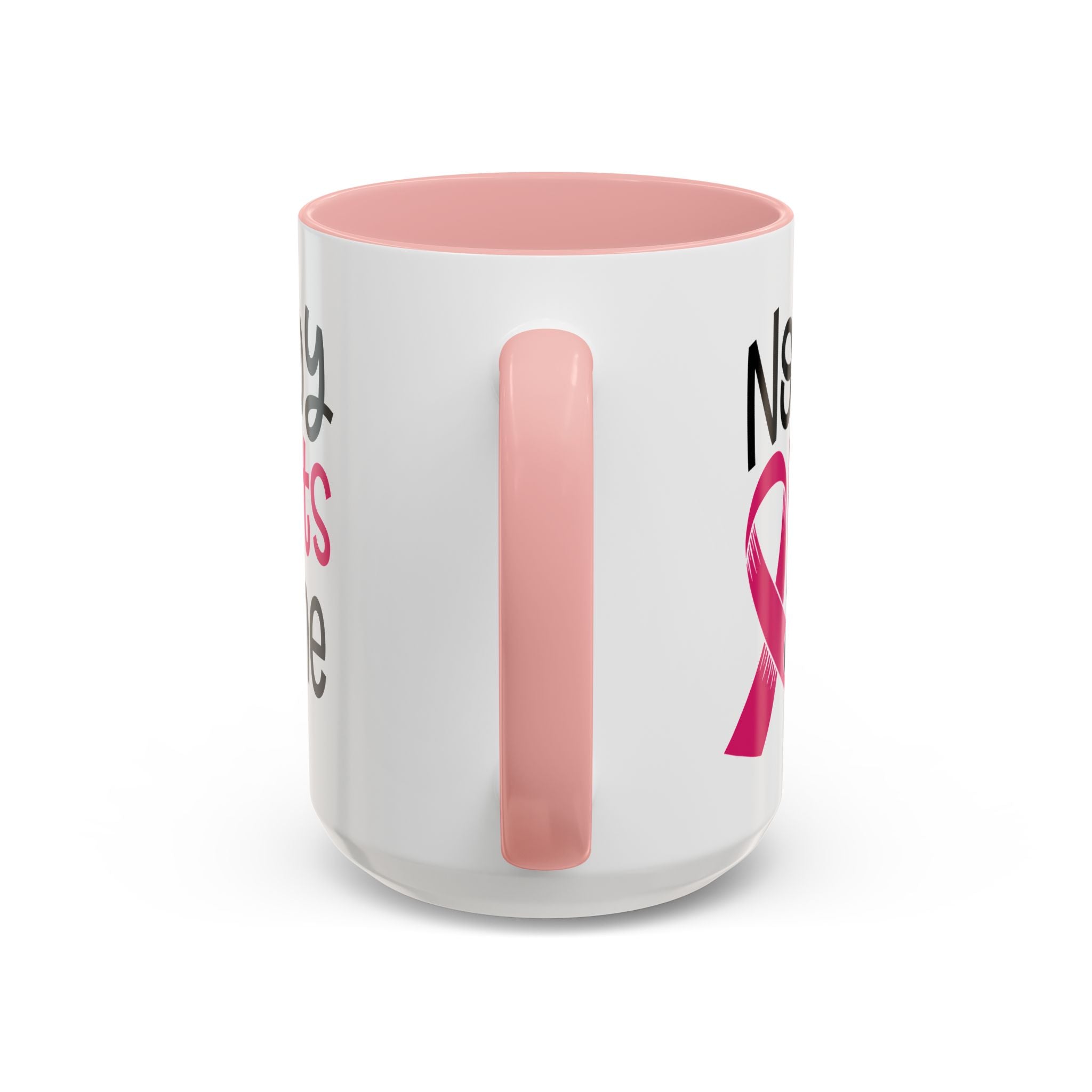 Inspirational Coffee Mug for Support - 'Nobody Fights Alone' | Breast Cancer Awareness Gift, Motivational Mug, Friendship Gift, Self-Care