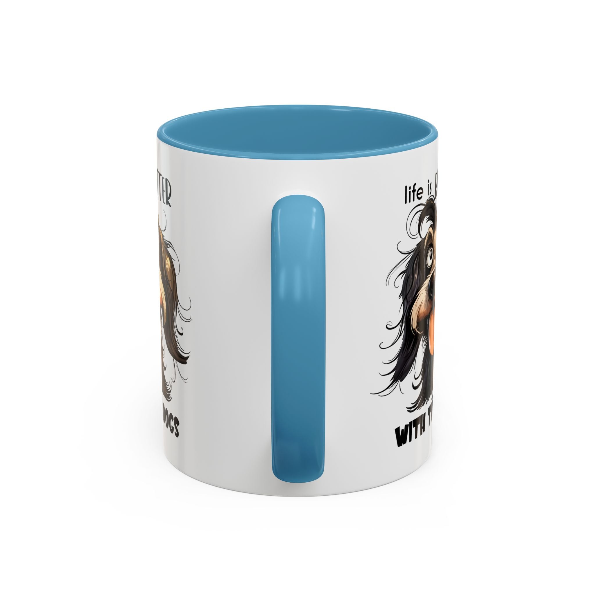 Life is Better with Dogs Coffee Mug - Cute Dog Lover Gift, Animal Themed Mug, Pet Owner Present, Fun Coffee Cup, Gift for Him/Her