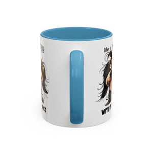 Life is Better with Dogs Coffee Mug - Cute Dog Lover Gift, Animal Themed Mug, Pet Owner Present, Fun Coffee Cup, Gift for Him/Her
