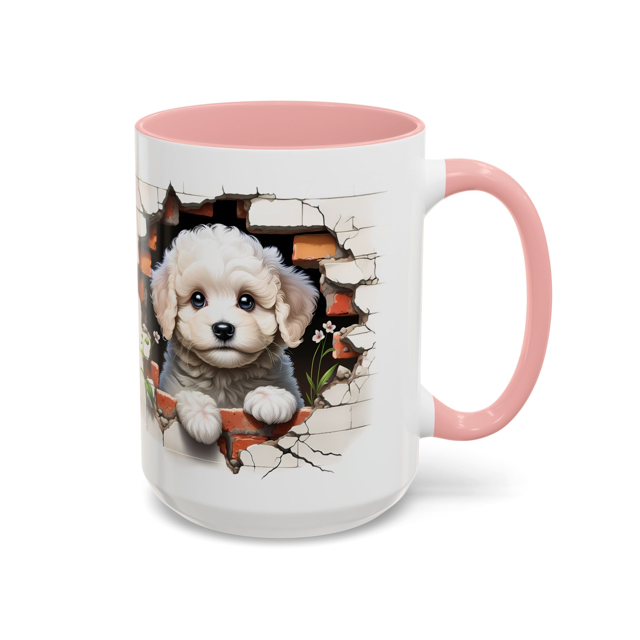 Cute Puppy Accent Coffee Mug - Adorable Dog Lover Gift, Pet-Themed Mug, Home Decor, Ideal for Gifts, Animal Enthusiast