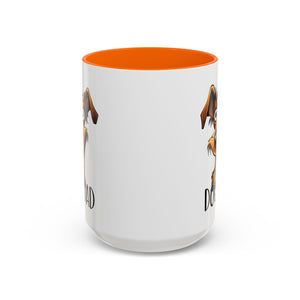 Dog Dad Accent Coffee Mug - Fun Gift for Dog Lovers, Pet Fathers, Father's Day, Birthday, Coffee Lovers