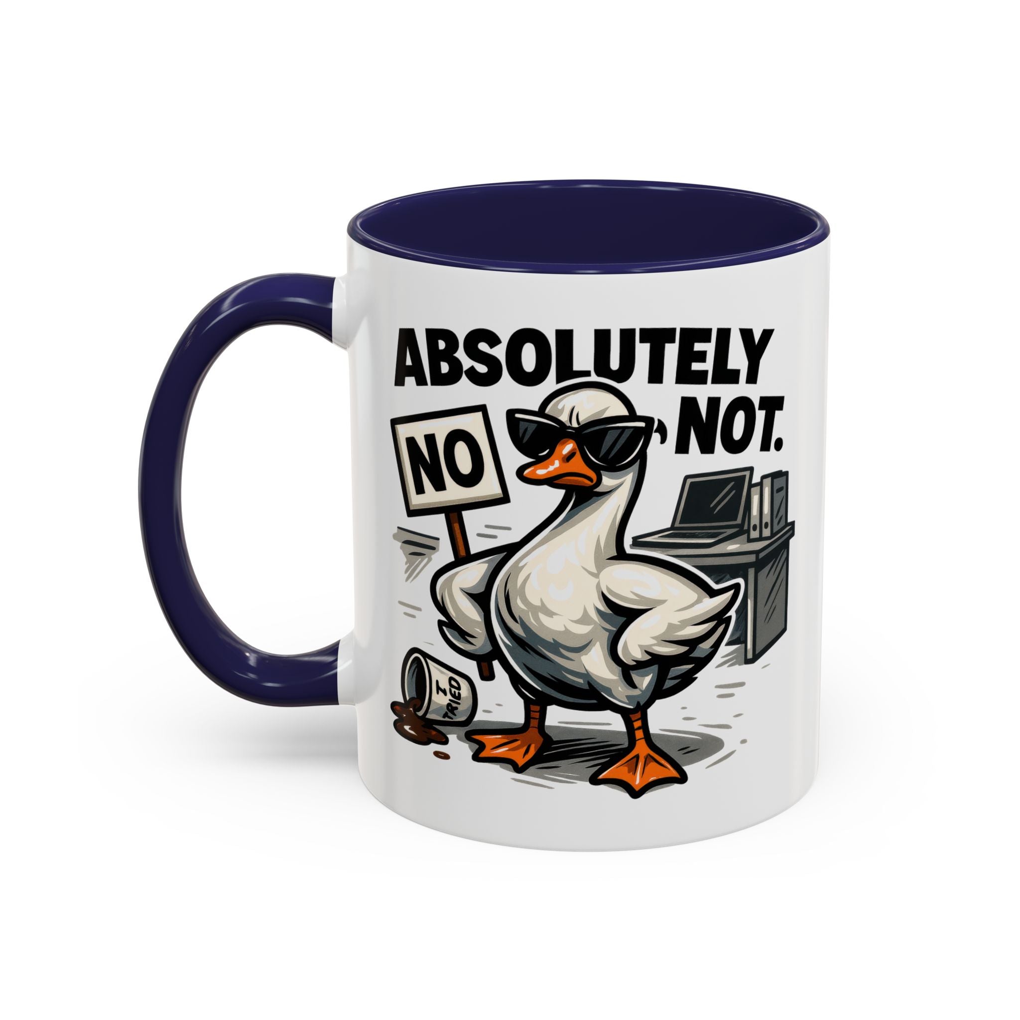 Sassy Coffee Mug, Humorous Gift for Geese Lovers, Fun Office Desk Decor, Funny Animal Cup, Quirky Kitchenware
