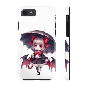 vampire girl horror art Tough Phone Cases
