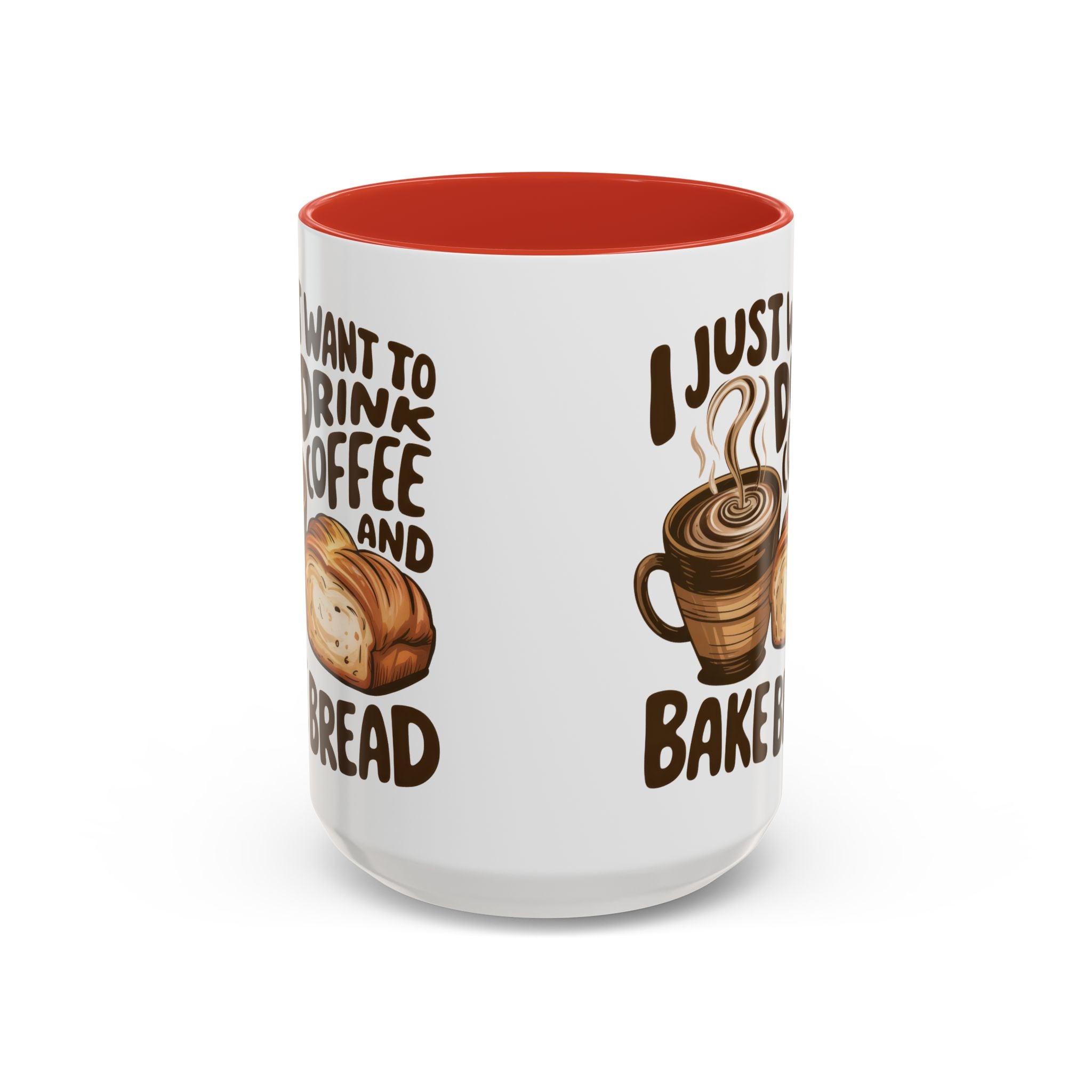 Cute Coffee & Bread Mug - Ideal for Baking Enthusiasts kitchen fun cozy