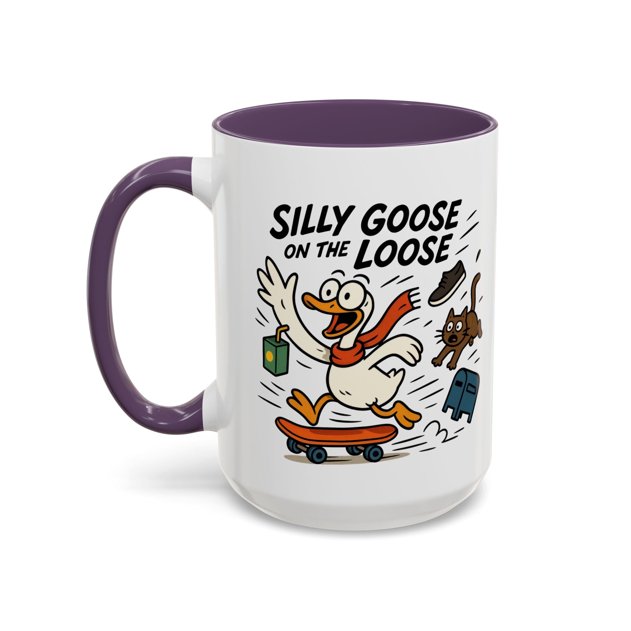 Silly Goose Coffee Mug - Fun Gift for Animal Lovers, Quirky Desk Decor, Inspirational Drinkware, Home & Office Tea Cups