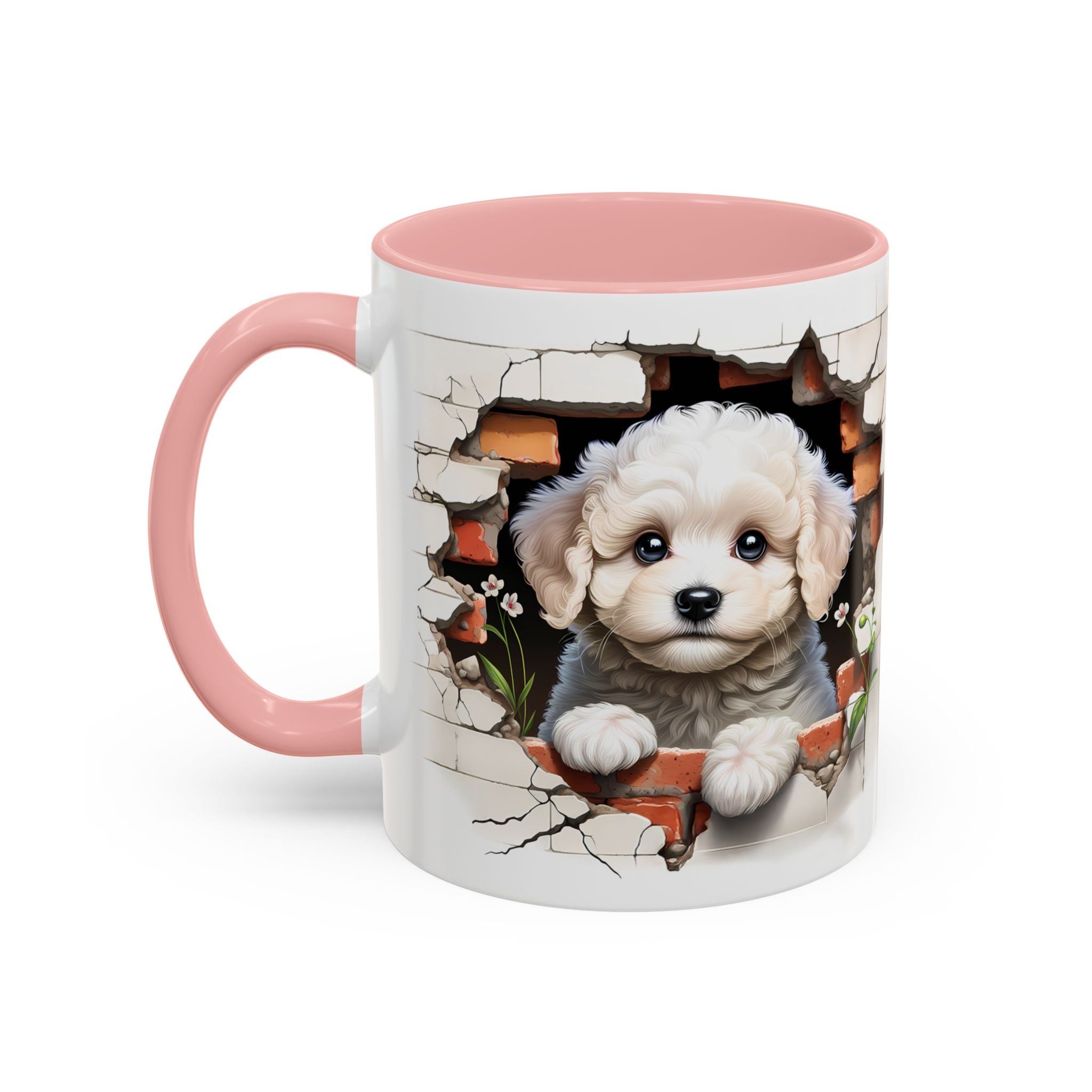 Cute Puppy Accent Coffee Mug - Adorable Dog Lover Gift, Pet-Themed Mug, Home Decor, Ideal for Gifts, Animal Enthusiast