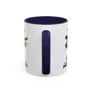 Funny Cat Coffee Mug - Purr-ivacy & Puppy Humor, Gifts for Cat Lovers, Home Office Accessories, Birthday, Pet Owner Mug