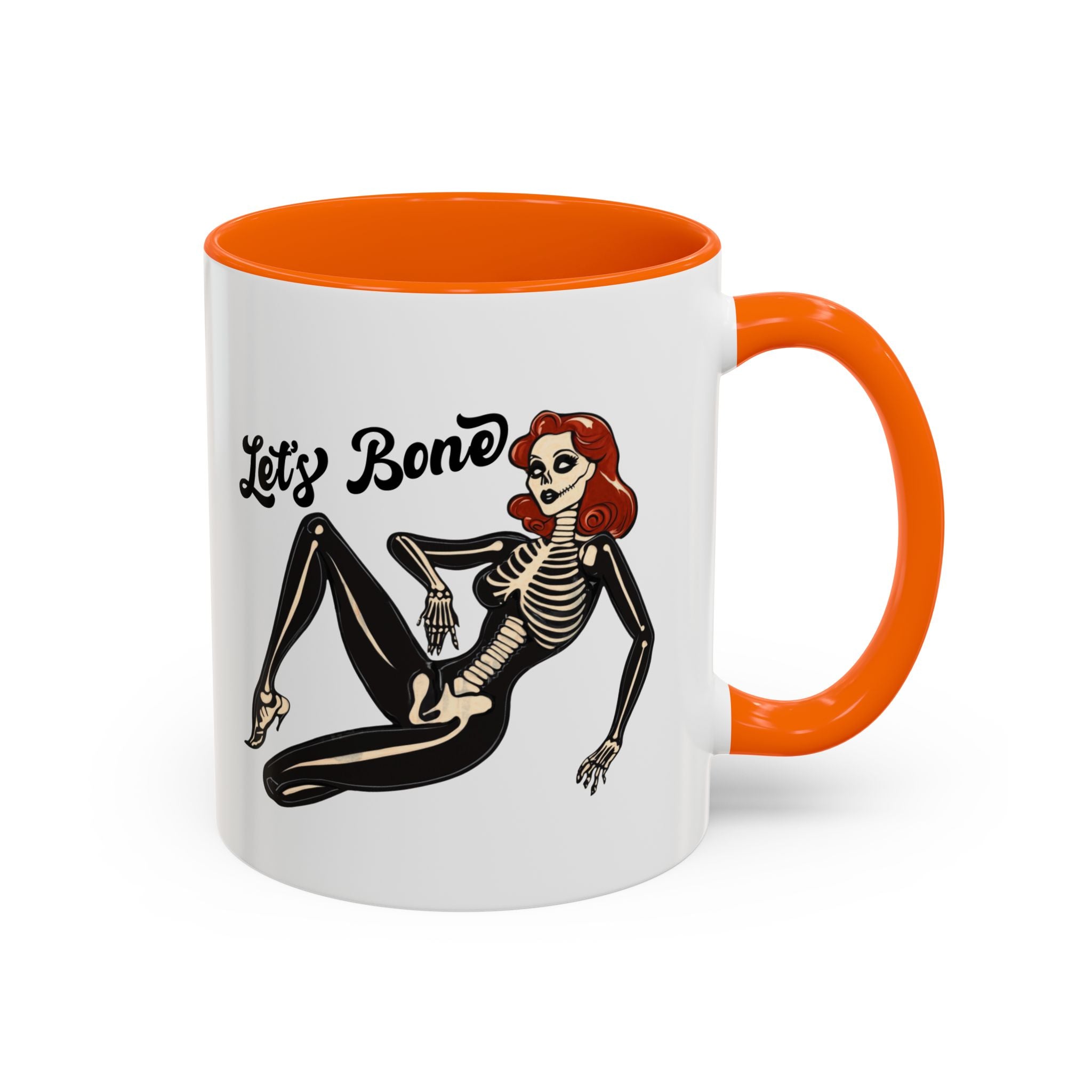 Spooky Skeleton Mug - Let's Bone, Halloween Gift, Gothic Coffee Cup, Unique Home Decor, Fun Drinkware