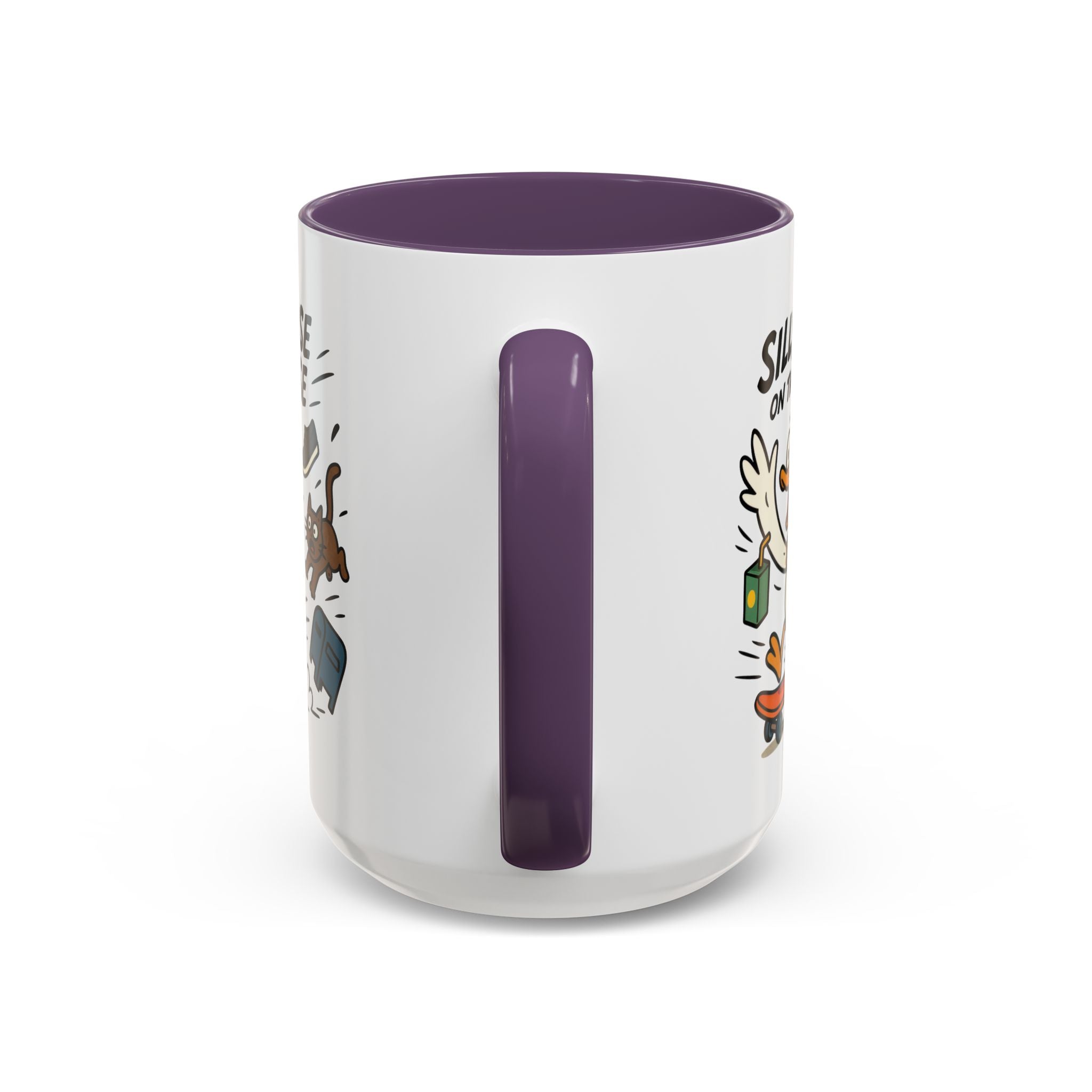 Silly Goose Coffee Mug - Fun Gift for Animal Lovers, Quirky Desk Decor, Inspirational Drinkware, Home & Office Tea Cups