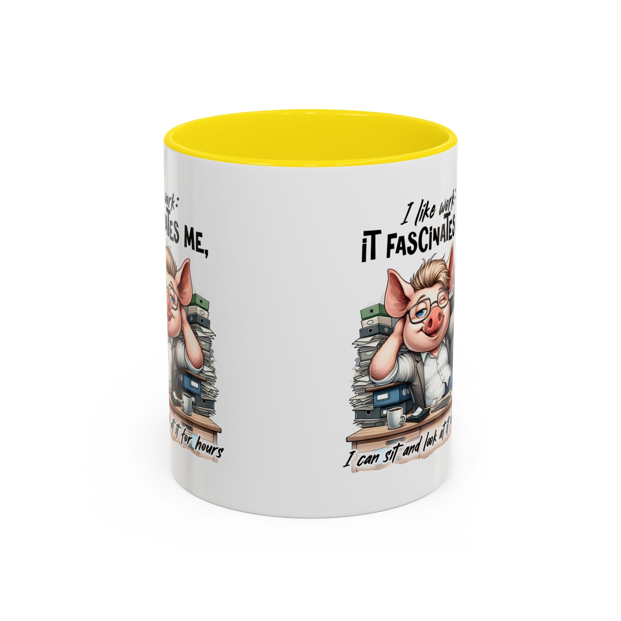 Whimsical Pig Coffee Mug, Funny Gift for Animal Lovers, Unique Office Mug, Cute Coffee Cup, Perfect for Birthdays, Holidays