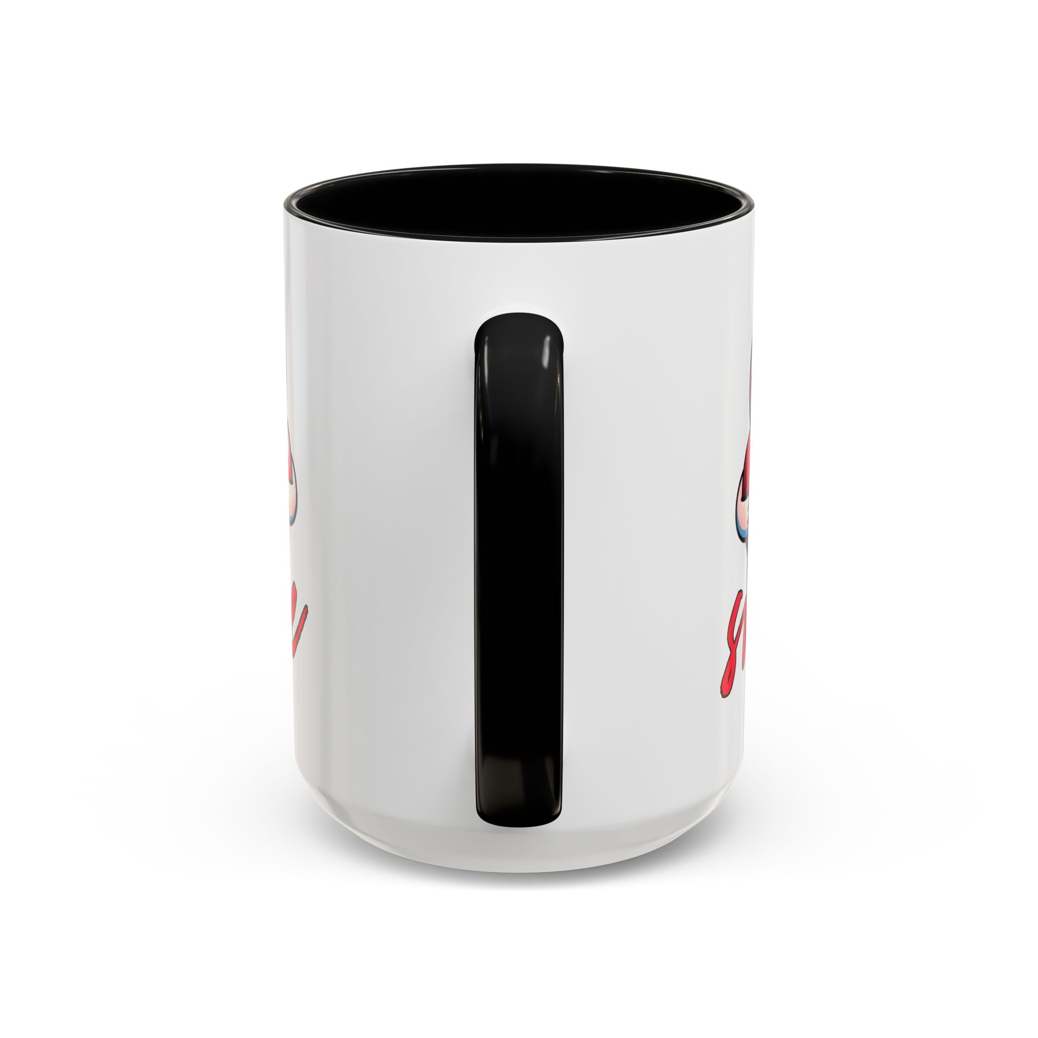 Smiling Heart Accent Coffee Mug - 11oz & 15oz | Cute Gift for Friends & Family
